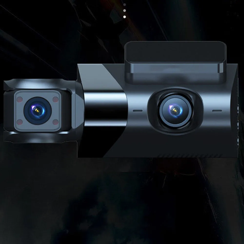 3 Channel Dash Cam Front Rear Inside 1080p Car Camera Parking