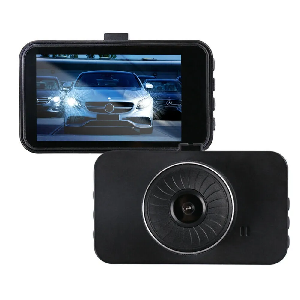 3-inch Ips Car Driving Recorder with HD Display Dual Lens Dash
