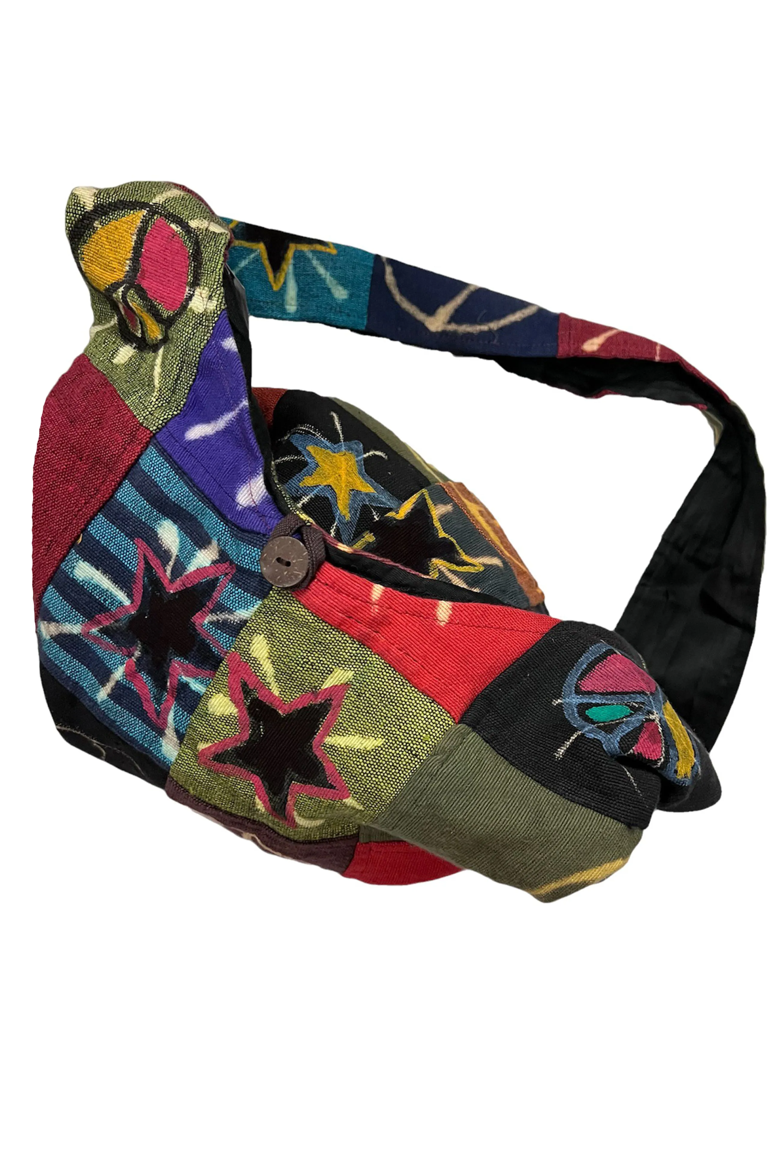 33 Bg Multi-colored Heavy Duty Cotton Cross Body Shoulder Messenger Bag Purse