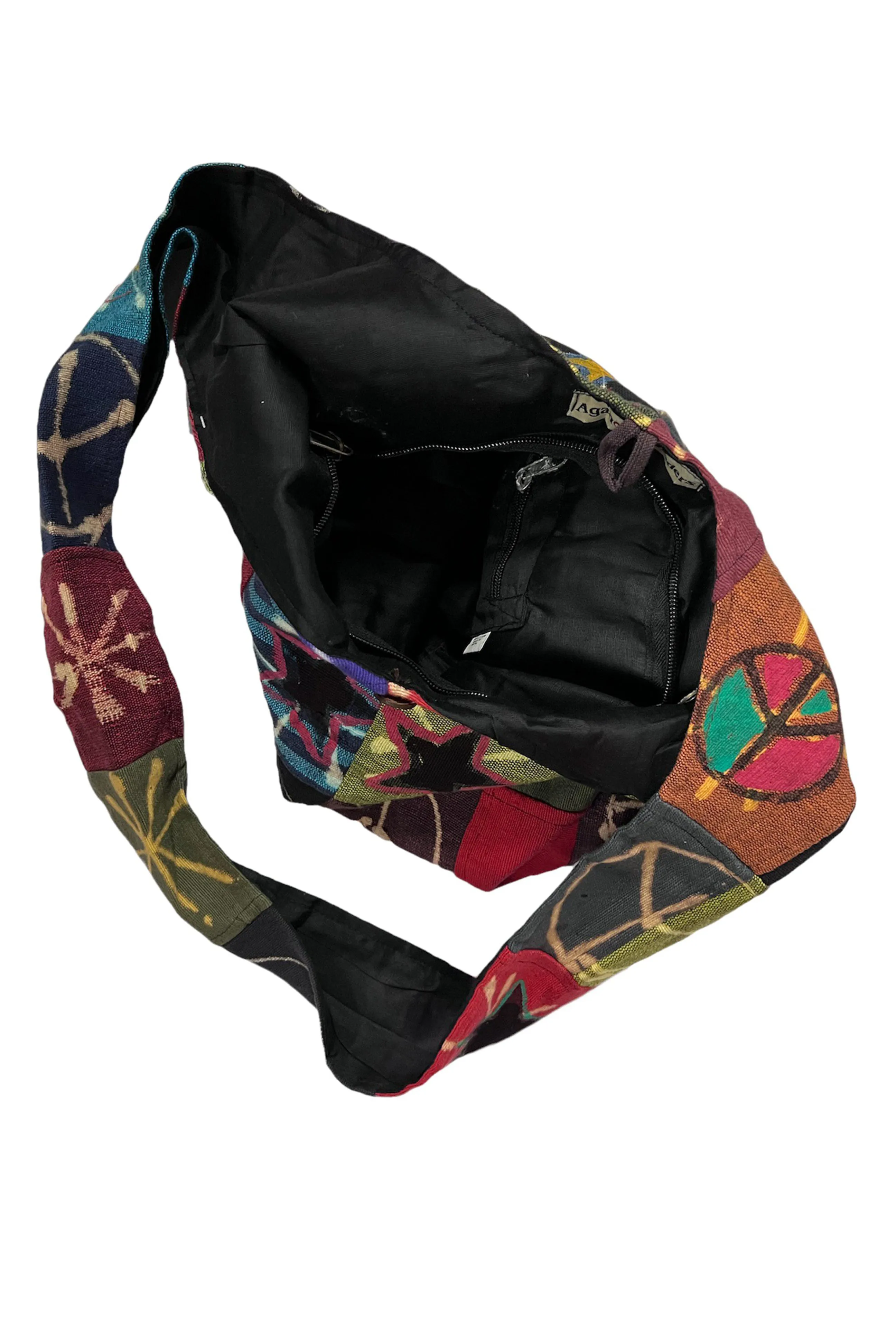 33 Bg Multi-colored Heavy Duty Cotton Cross Body Shoulder Messenger Bag Purse