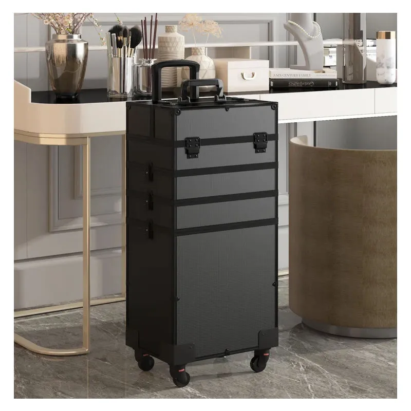 5-In-1 Cosmetic Professional Makeup Case With Wheels -Y191
