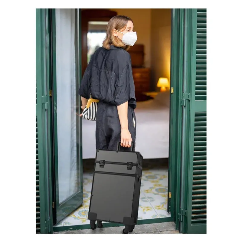5-In-1 Cosmetic Professional Makeup Case With Wheels -Y191