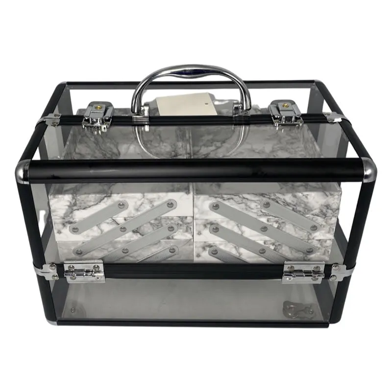 Acrylic Vanity Makeup Cosmetic Display Case -Cx1886 Black