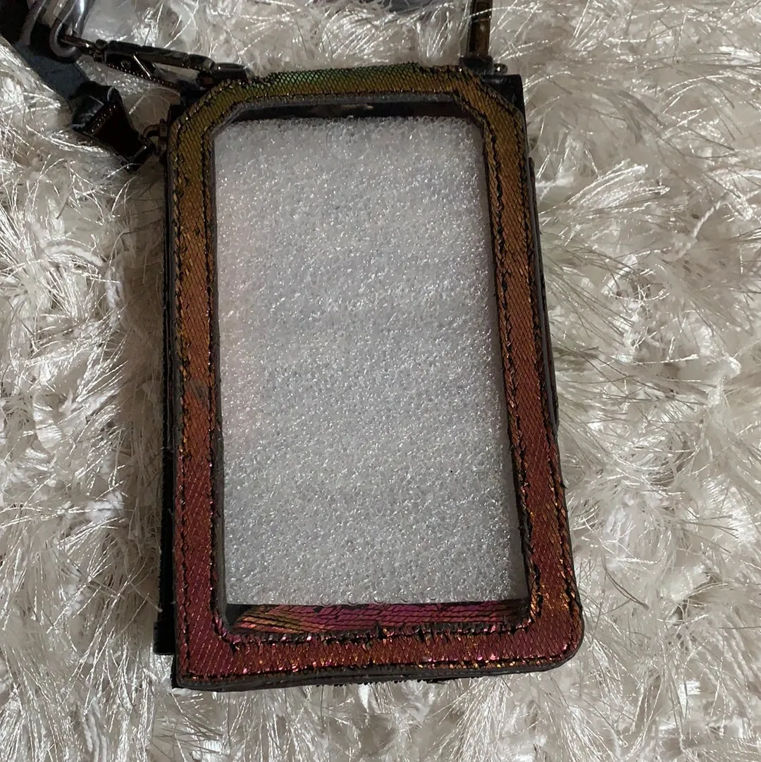 Aimee Kestenberg Leather Phone Crossbody w/ RFID & Screen Access Irridescent Scales