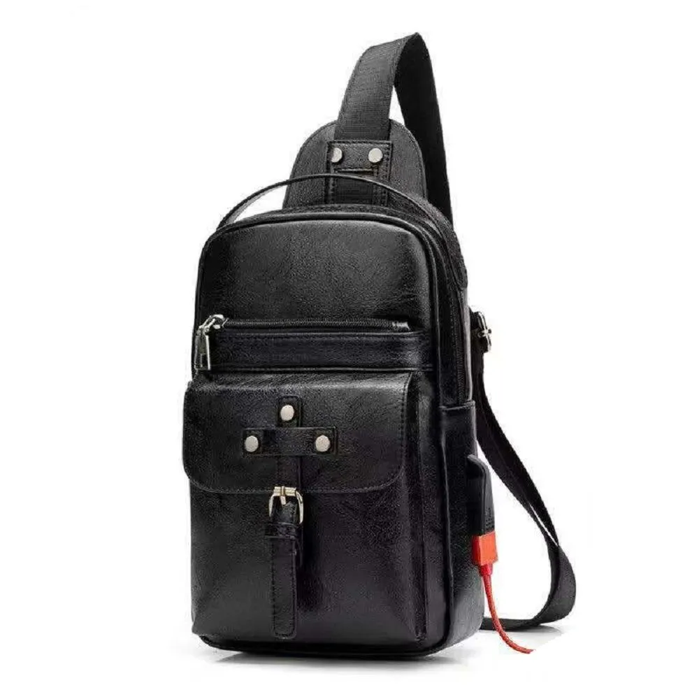 Backpack Waist Shoulder bag compatible with Ebook, Tablet and for LESIA Prime Mini (2019) - Black
