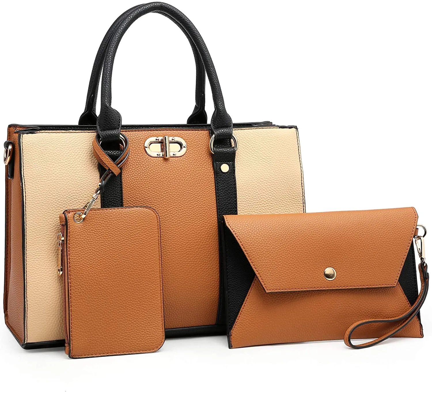 Bag with Matching Wristlet Purse Set
