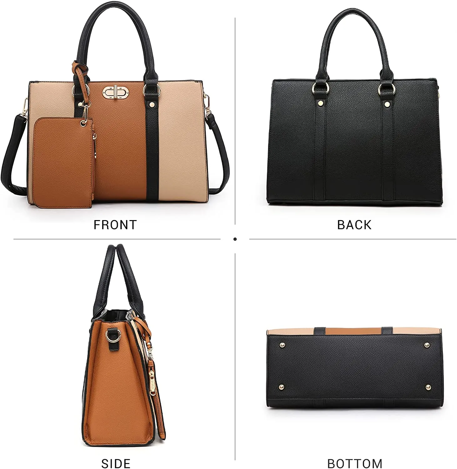 Bag with Matching Wristlet Purse Set
