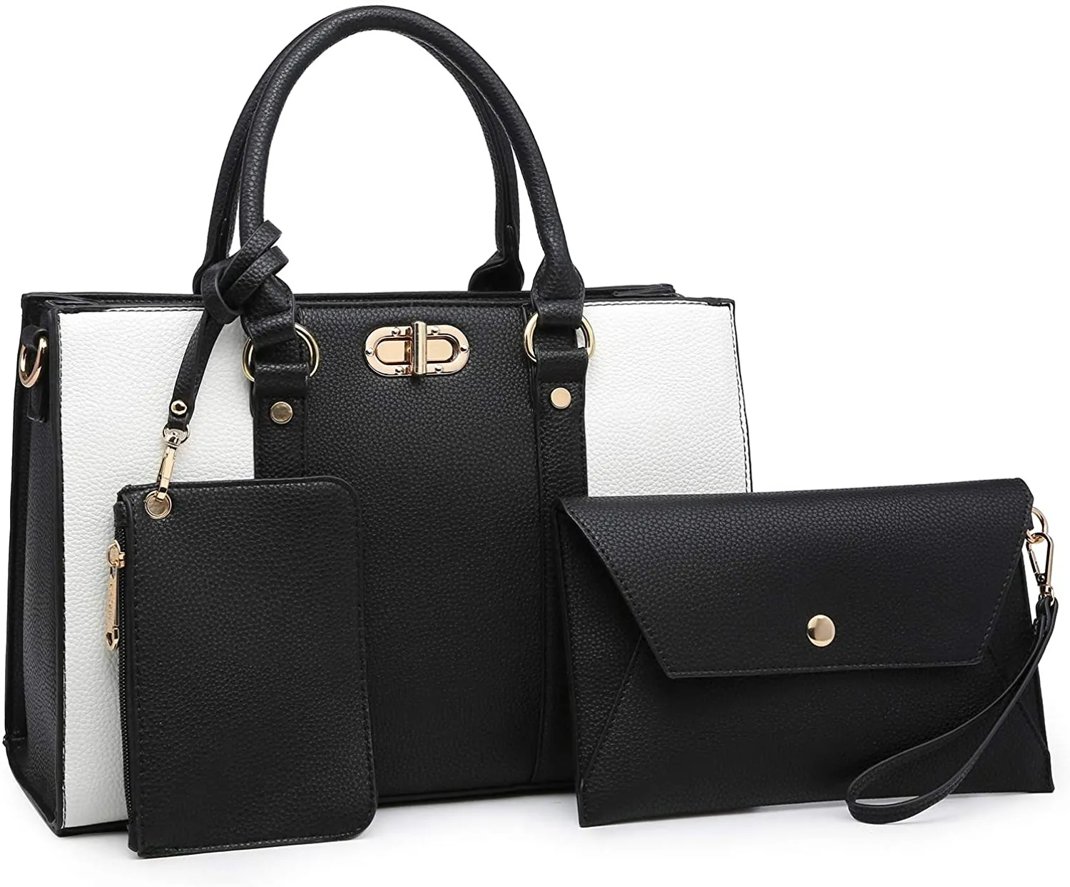 Bag with Matching Wristlet Purse Set