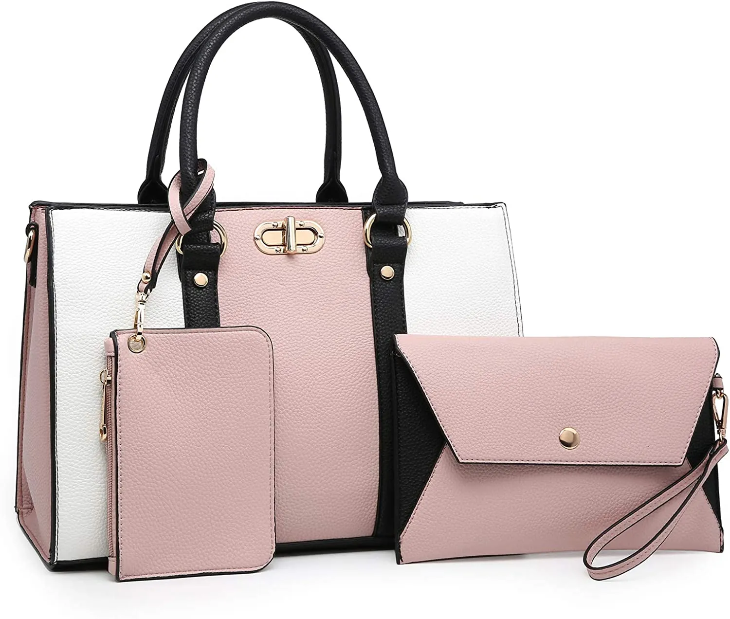 Bag with Matching Wristlet Purse Set
