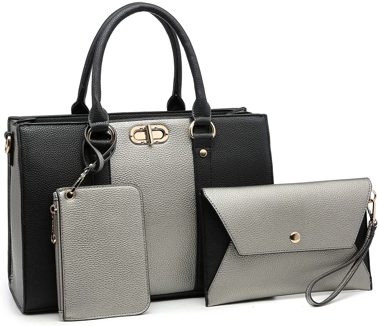 Bag with Matching Wristlet Purse Set