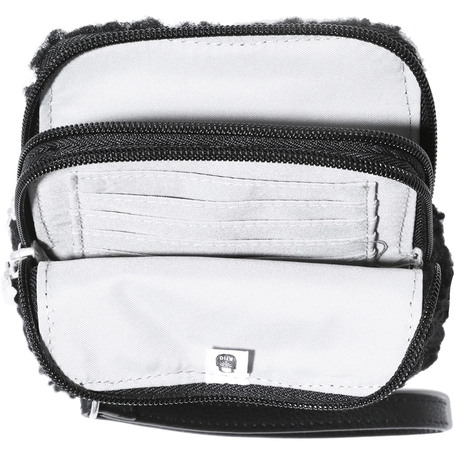 Baggallini Take Two RFID Bryant Crossbody Black Faux Shearling