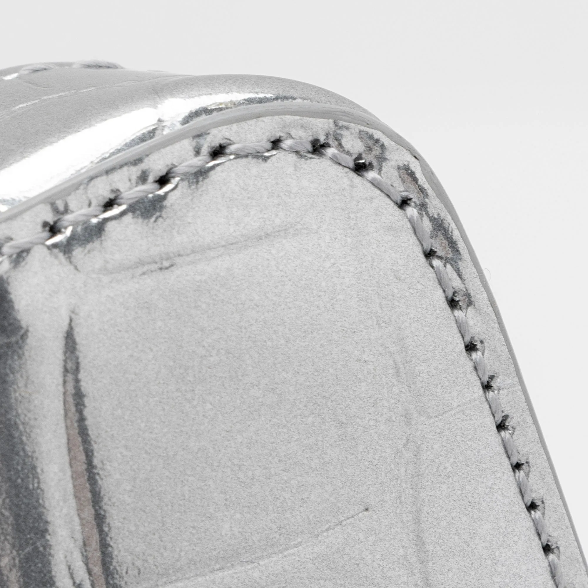 Balenciaga Metallic Croc Embossed Ville Mini Top Handle (SHF-Ayu5RO)