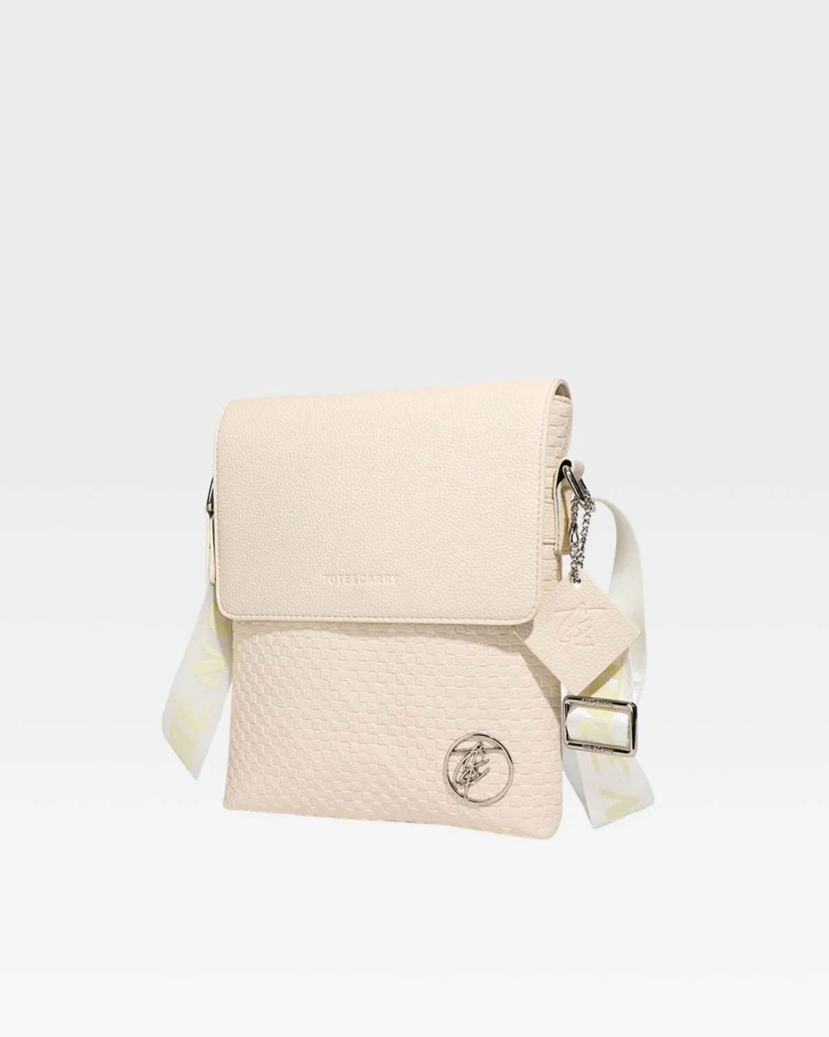 Bodega Crossbody Messenger Bag in Beige Brown