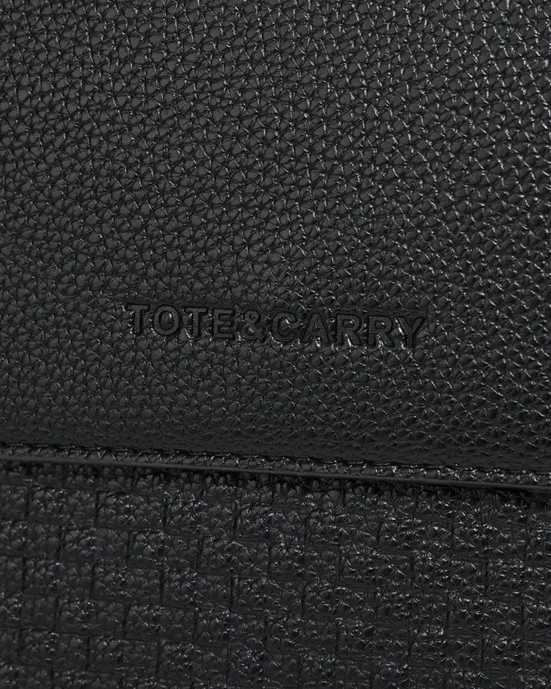 Bodega Crossbody Messenger Bag in Black