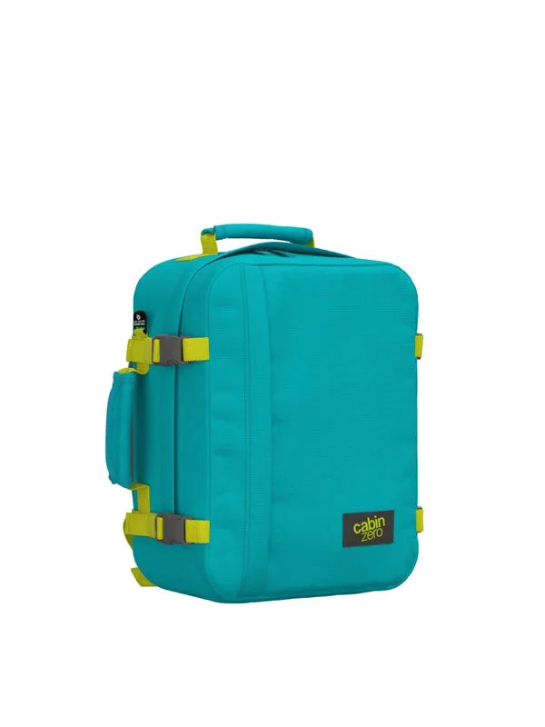 Cabinzero Classic 28L Backpack in Aqua Lagoon Color