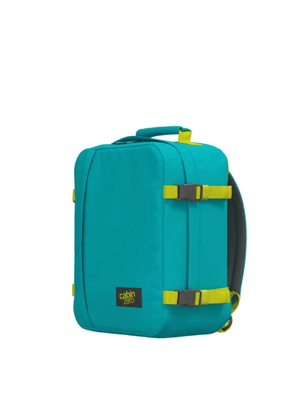 Cabinzero Classic 28L Backpack in Aqua Lagoon Color