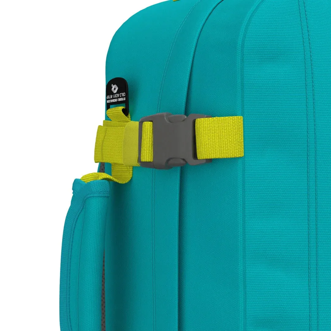 Cabinzero Classic 28L Backpack in Aqua Lagoon Color