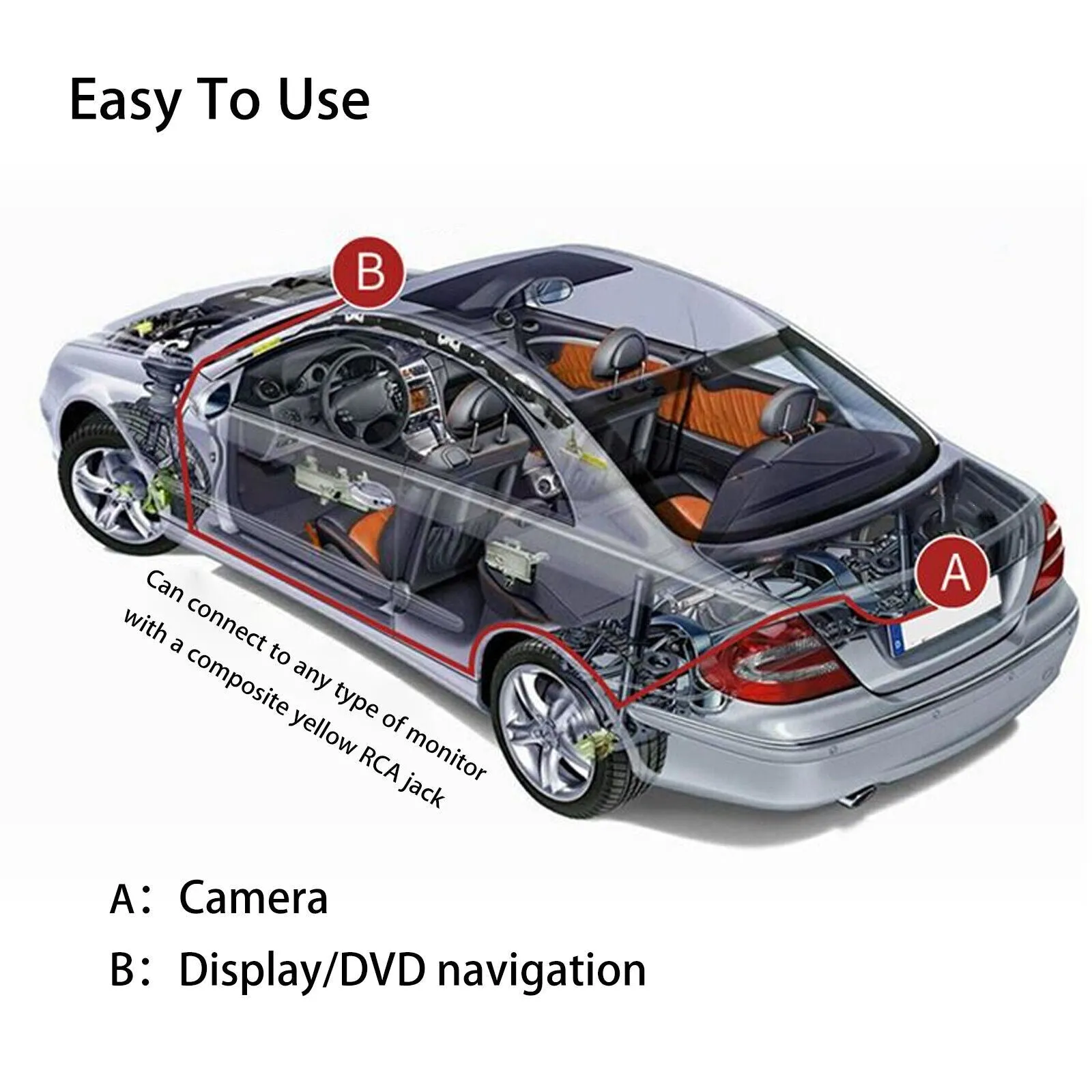 Car Car Rear View Reversing Camera Parking Backup Cam Hd Night