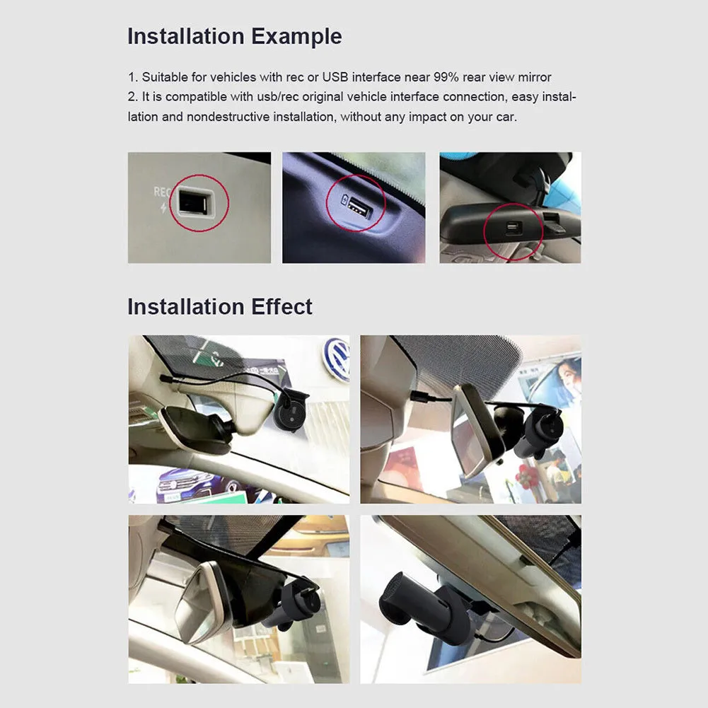 Car Driving Recorder 1080p Hd Wifi Dvr Camera Dual Recording