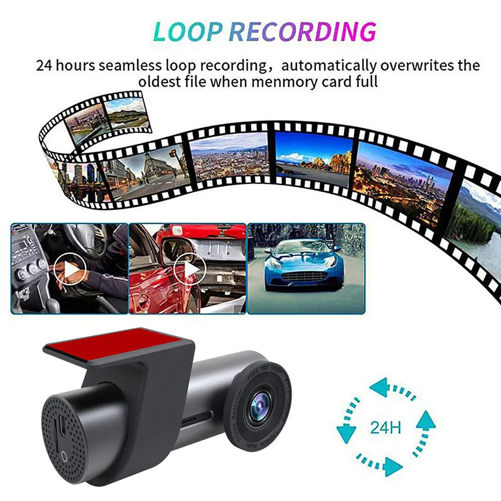 Car Driving Recorder 1080p Hd Wifi Dvr Camera Dual Recording