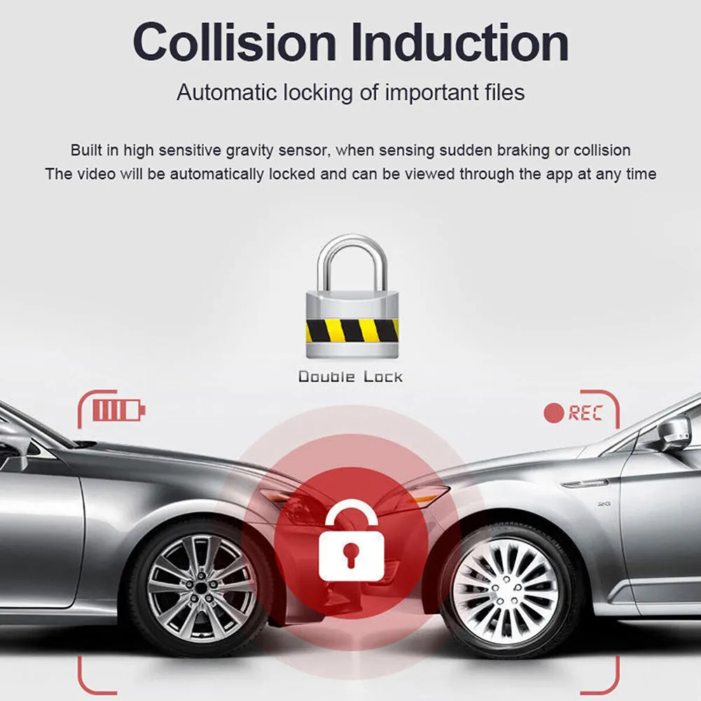Car Driving Recorder 1080p Hd Wifi Dvr Camera Dual Recording