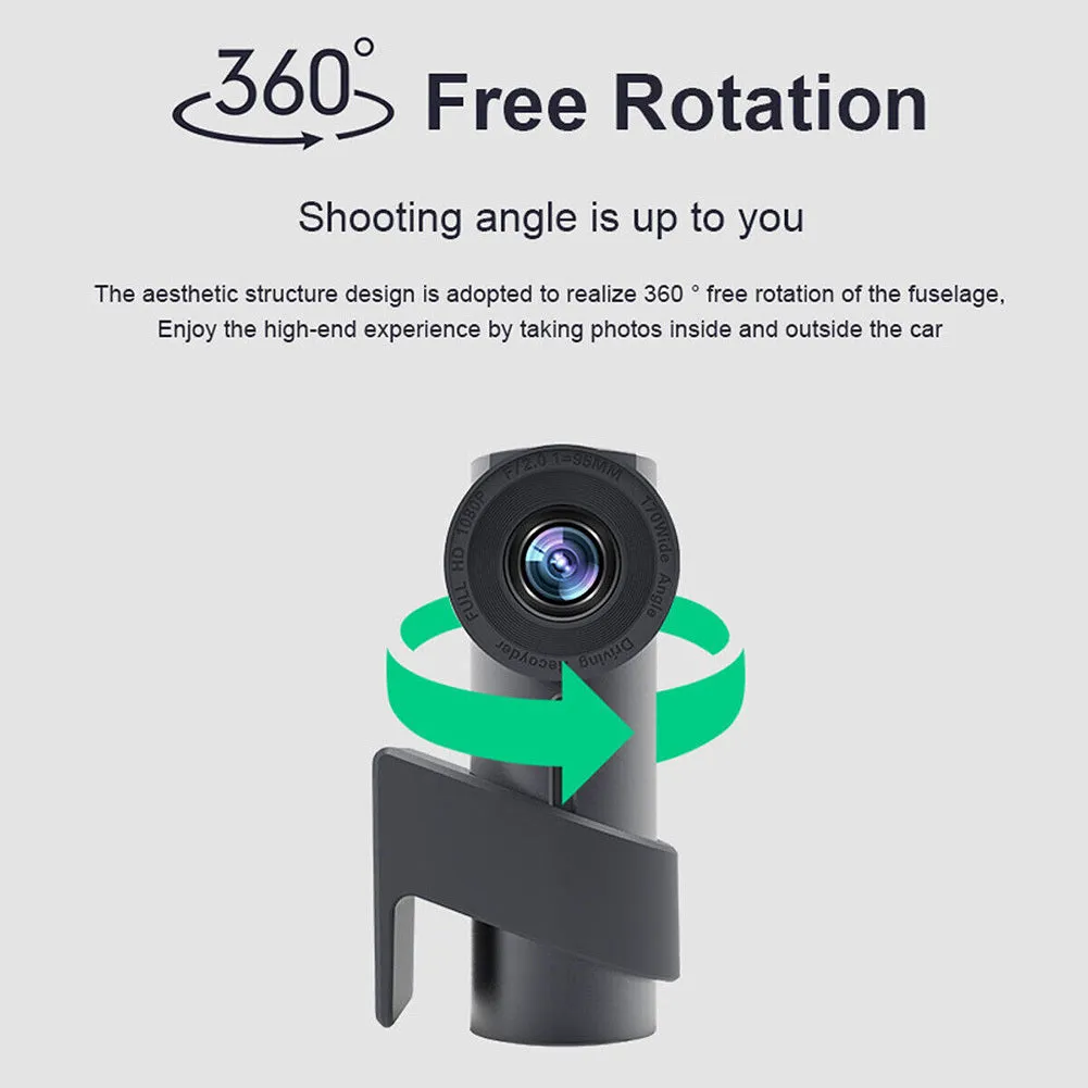 Car Driving Recorder 1080p Hd Wifi Dvr Camera Dual Recording