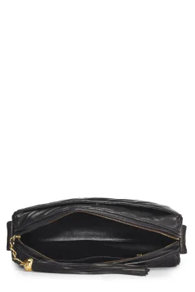 Chanel,  Black Lambskin Diamond 'CC' Camera Bag Large, Black