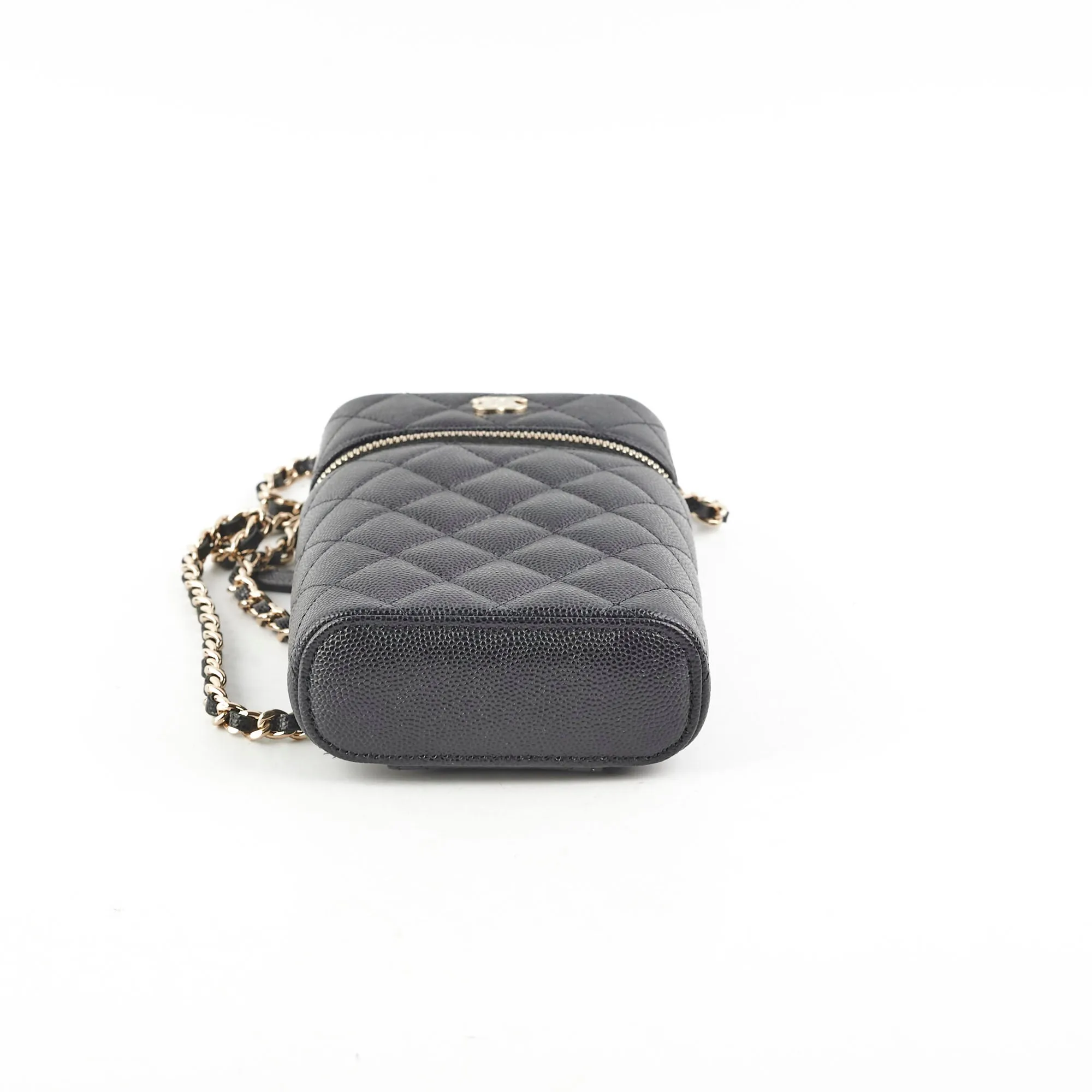 Chanel Caviar Vertical Vanity Case Black 31Series