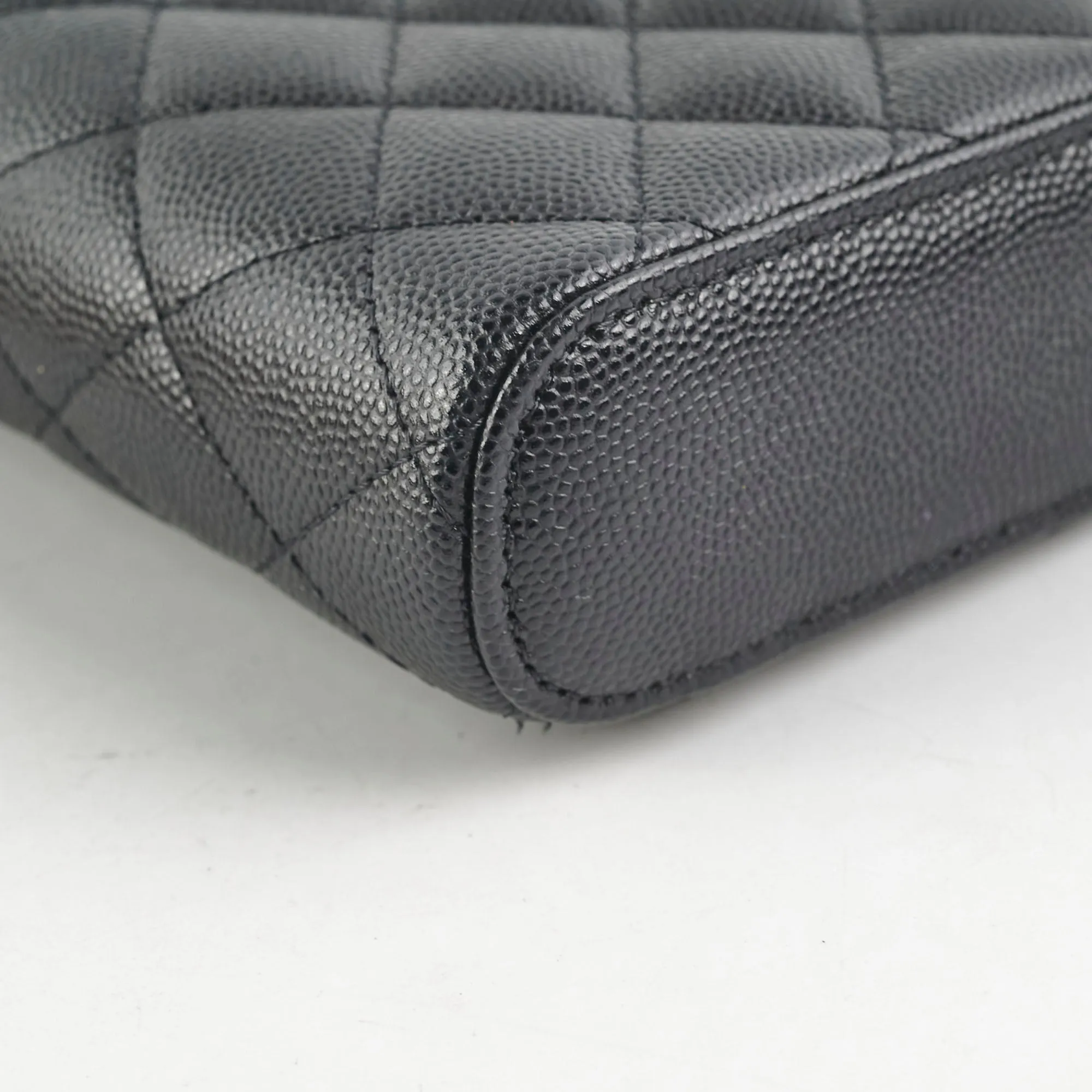 Chanel Caviar Vertical Vanity Case Black 31Series
