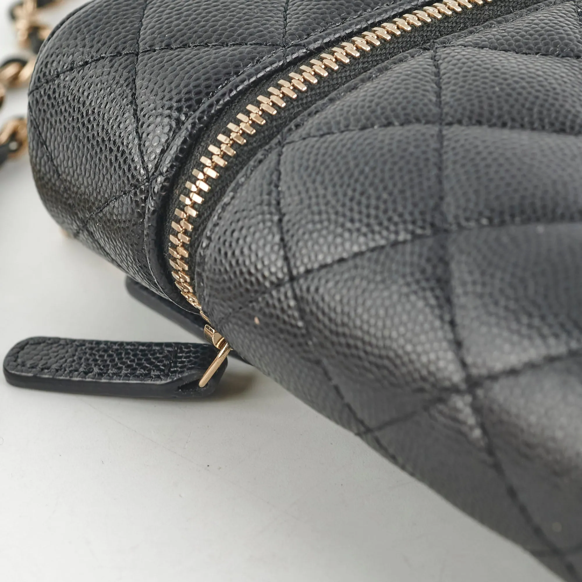 Chanel Caviar Vertical Vanity Case Black 31Series