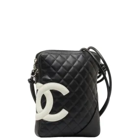 Chanel mattresses Combon line slo shoulder bag black leather ladies CHANEL