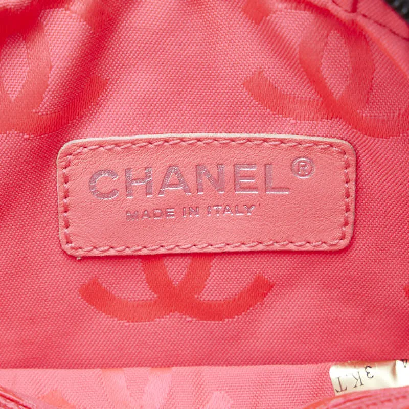 Chanel mattresses Combon line slo shoulder bag black leather ladies CHANEL