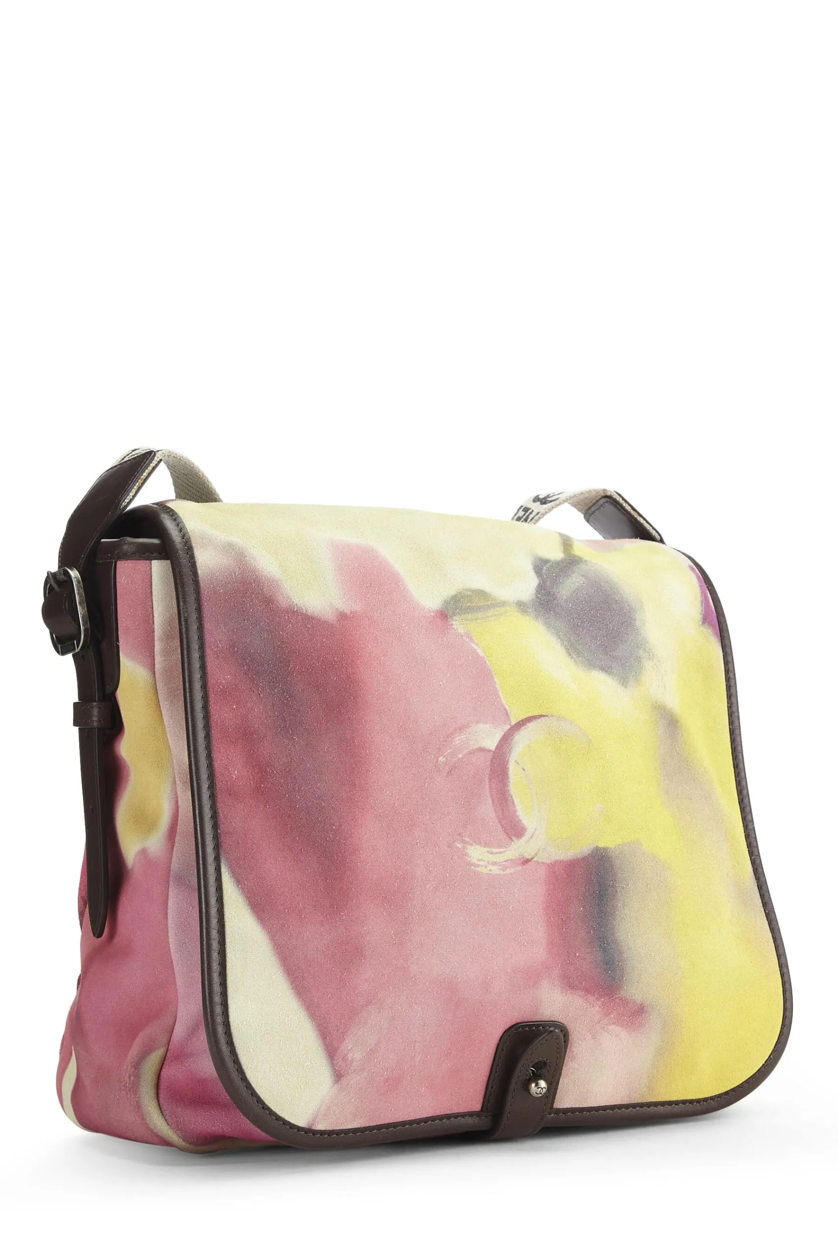 Chanel,  Multicolor Suede Flower Power Messenger, Multi
