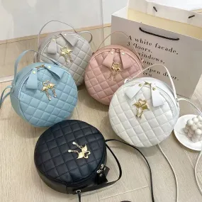 Chic Quilted Crossbody: Gold Charm Edition