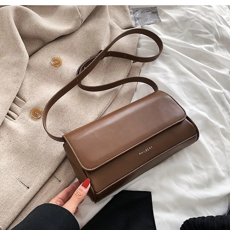 Christmas Gift Premium Texture Small Bag Female 2021 Autumn/winter New Style Messenger Bag Simple Fashion Shoulder Bag Square Bag