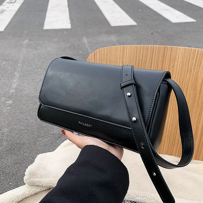 Christmas Gift Premium Texture Small Bag Female 2021 Autumn/winter New Style Messenger Bag Simple Fashion Shoulder Bag Square Bag