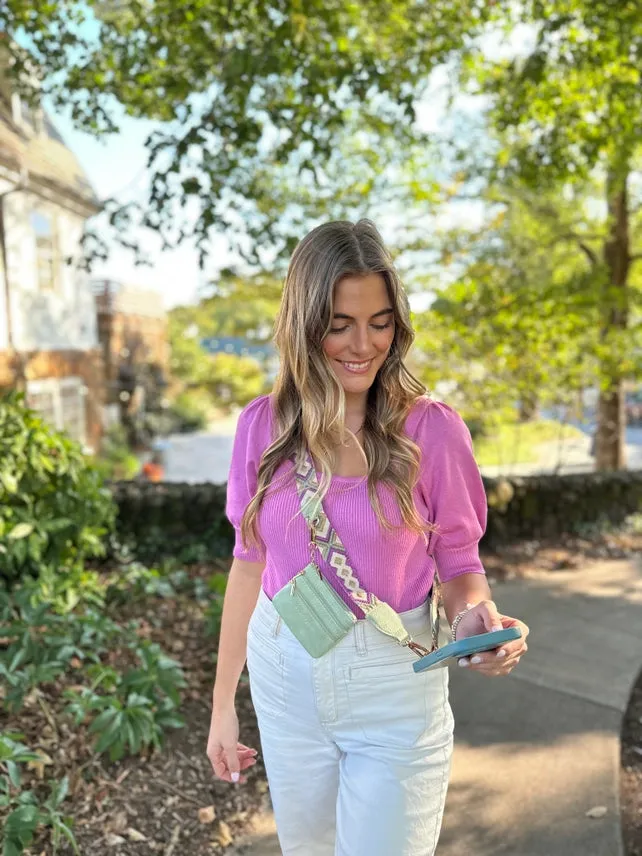 Clip & Go Crossbody Phone Strap w/ Zippered Pouch