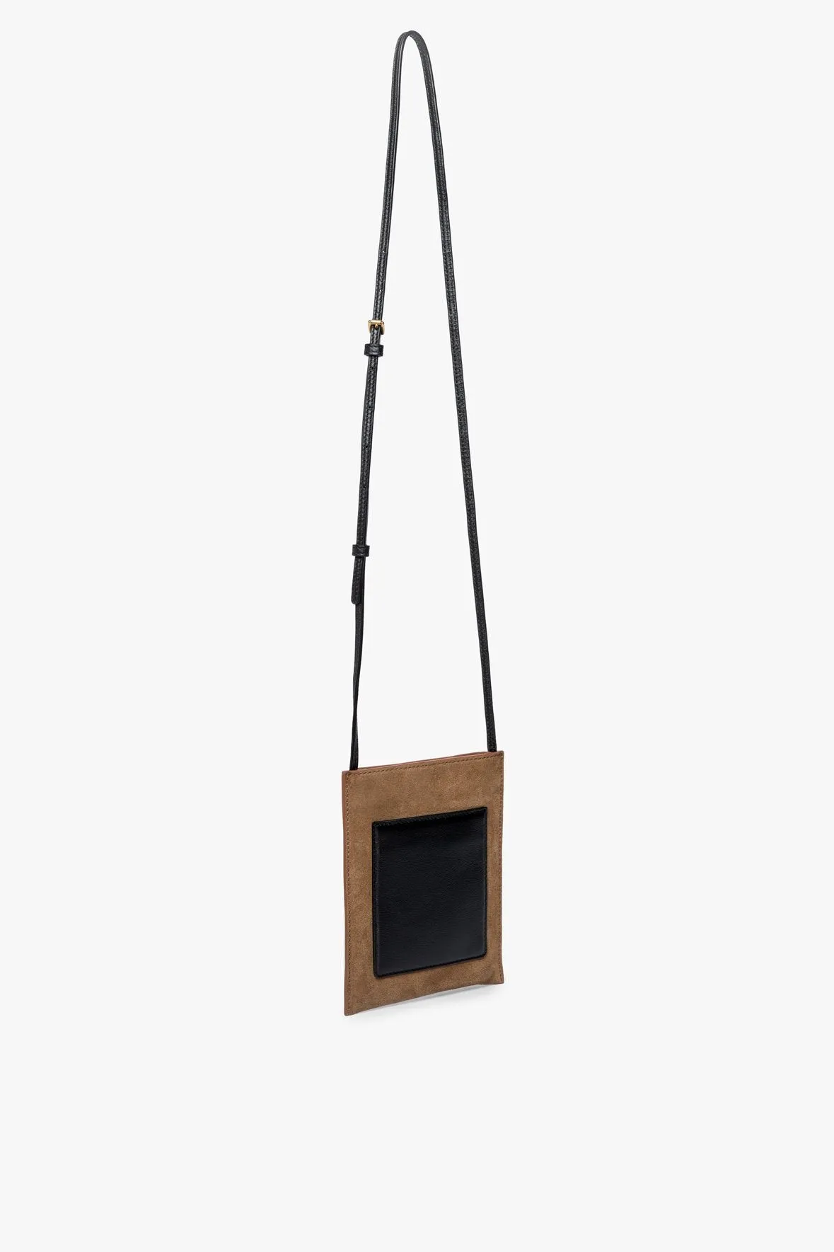 EVE PHONE CROSSBODY BAG | TAN BLACK