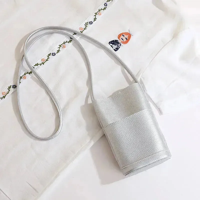 High-grade Soft Leather Mobile Phone Bag Female Mini Crossbody bag