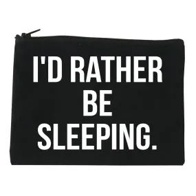 I'd Rather Be Sleeping Cosmetic Makeup Bag