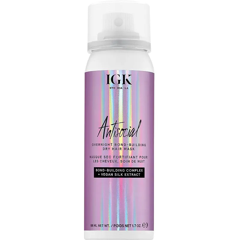 IGK ANTISOCIAL Overnight Bond-Building Dry Hair Mask 1.7oz