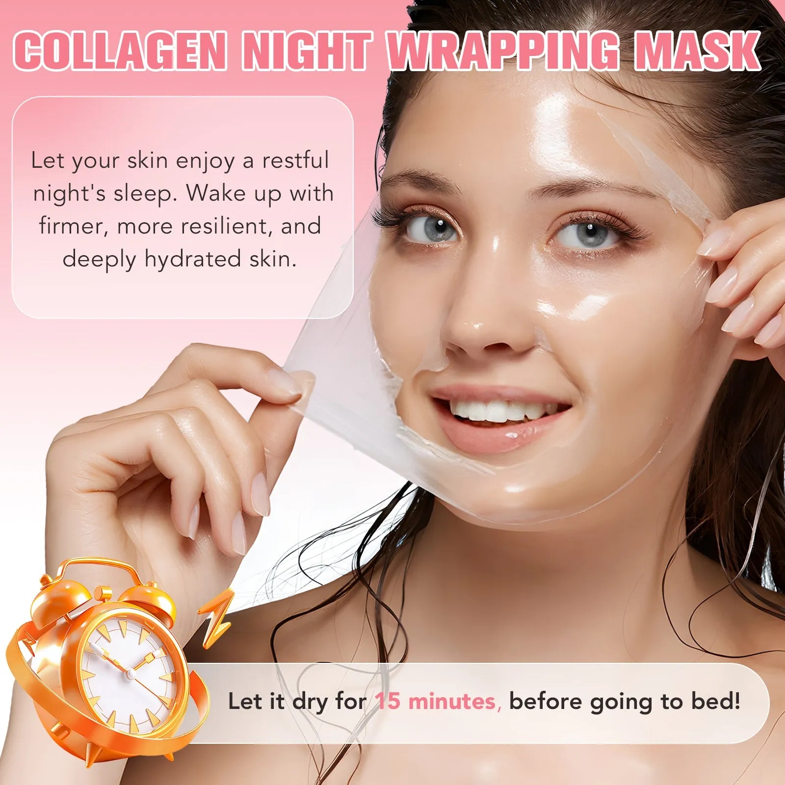 Ikzee COLLAGEN NIGHT WRAPPING MASK