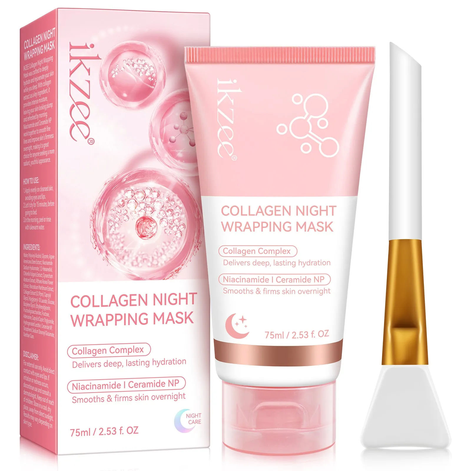 Ikzee COLLAGEN NIGHT WRAPPING MASK