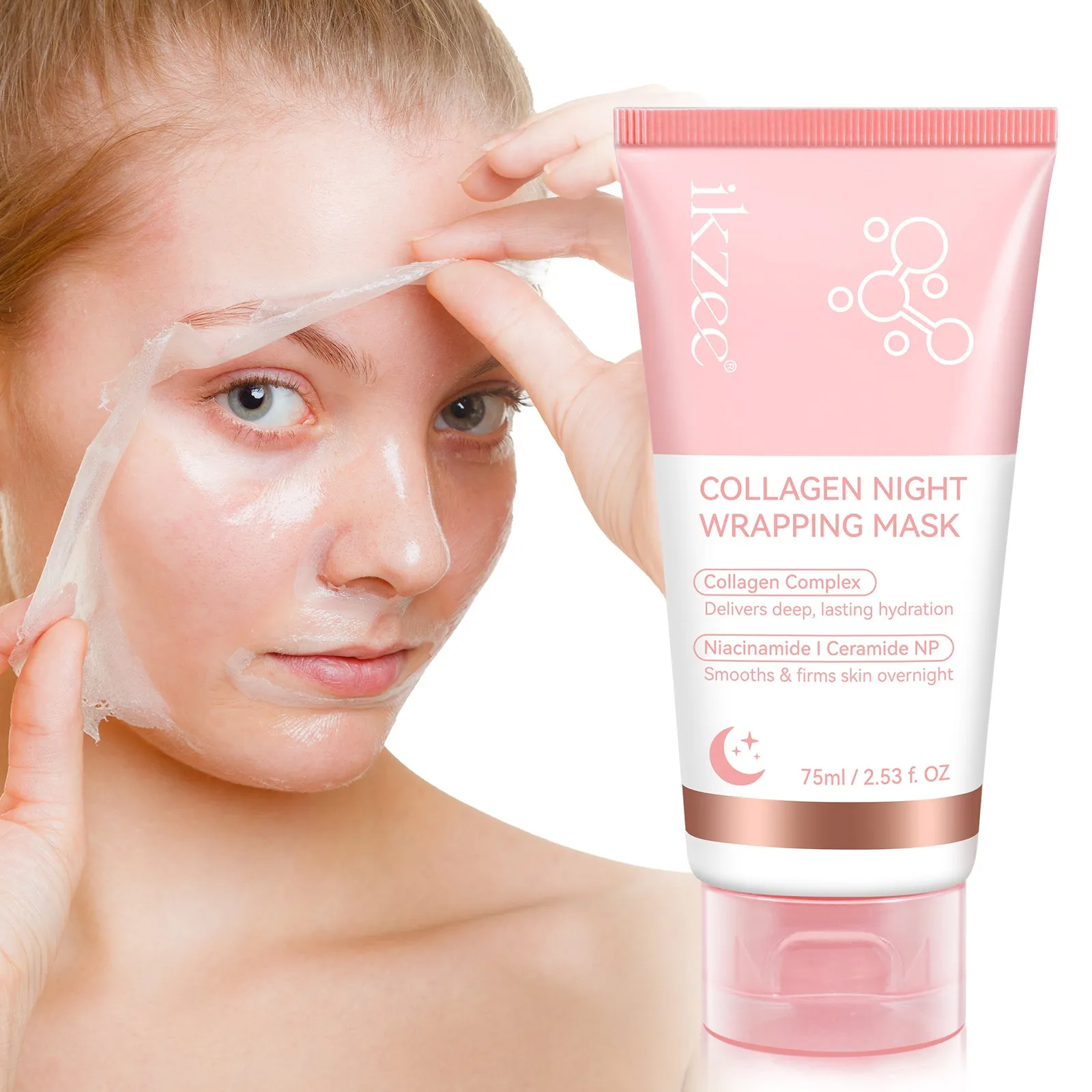 Ikzee COLLAGEN NIGHT WRAPPING MASK