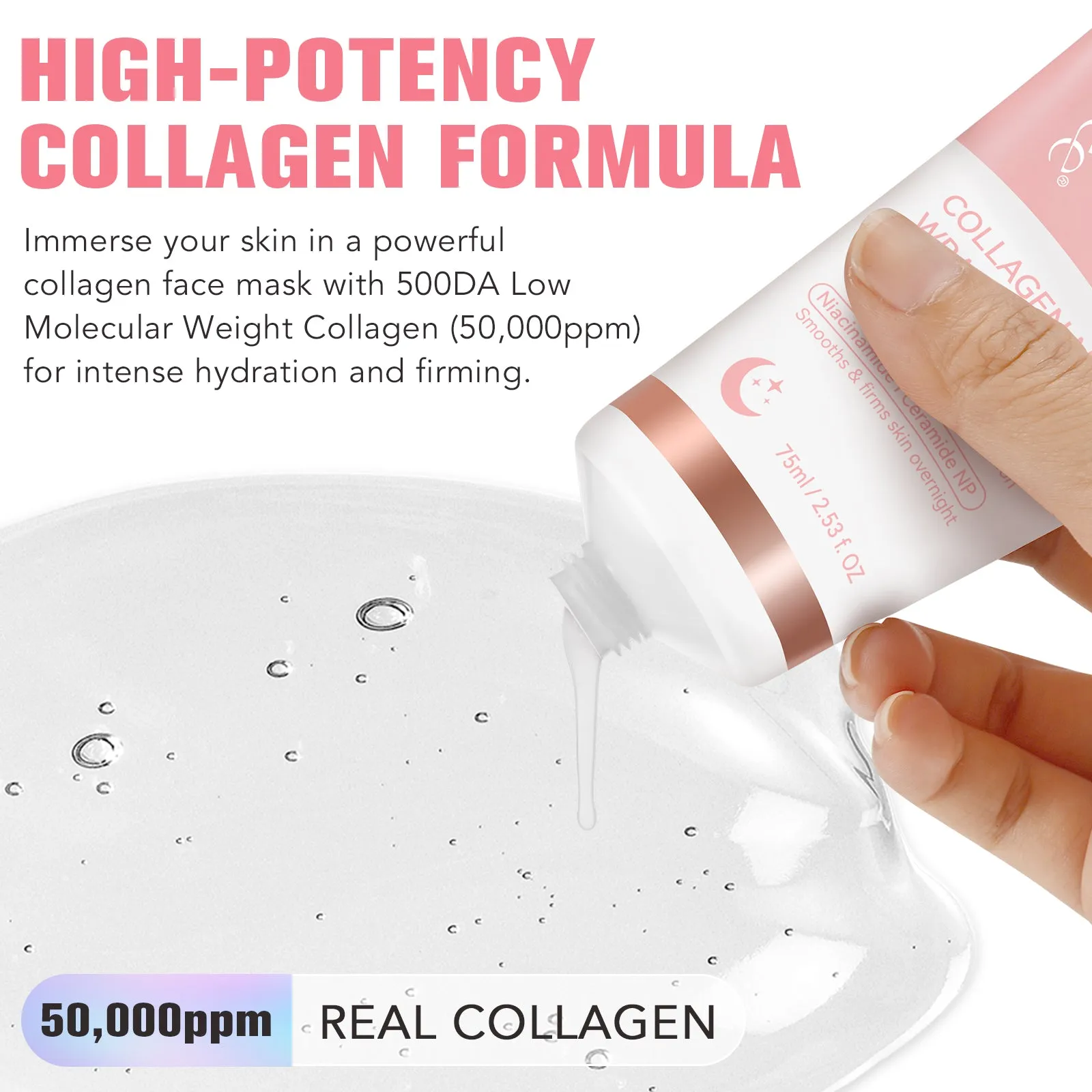 Ikzee COLLAGEN NIGHT WRAPPING MASK
