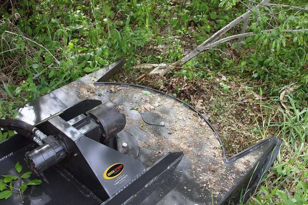Industrial Mini Skid Steer Brush Cutter/Brush Mower- The Brush Buster Mini by Quick Attach