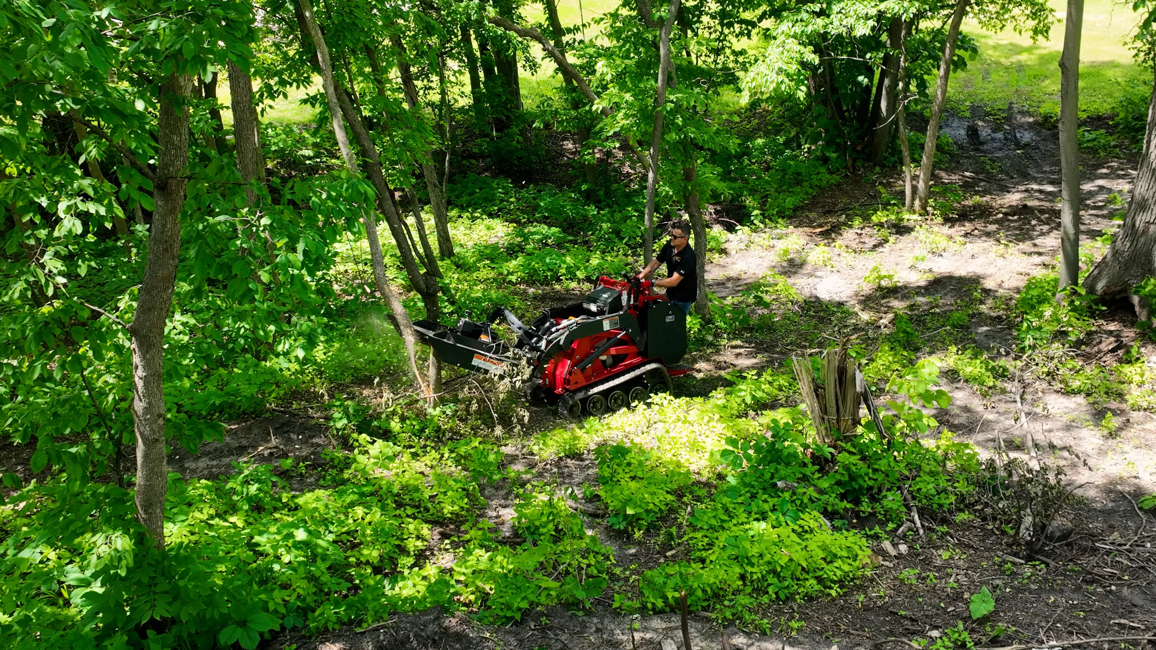 Industrial Mini Skid Steer Brush Cutter/Brush Mower- The Brush Buster Mini by Quick Attach