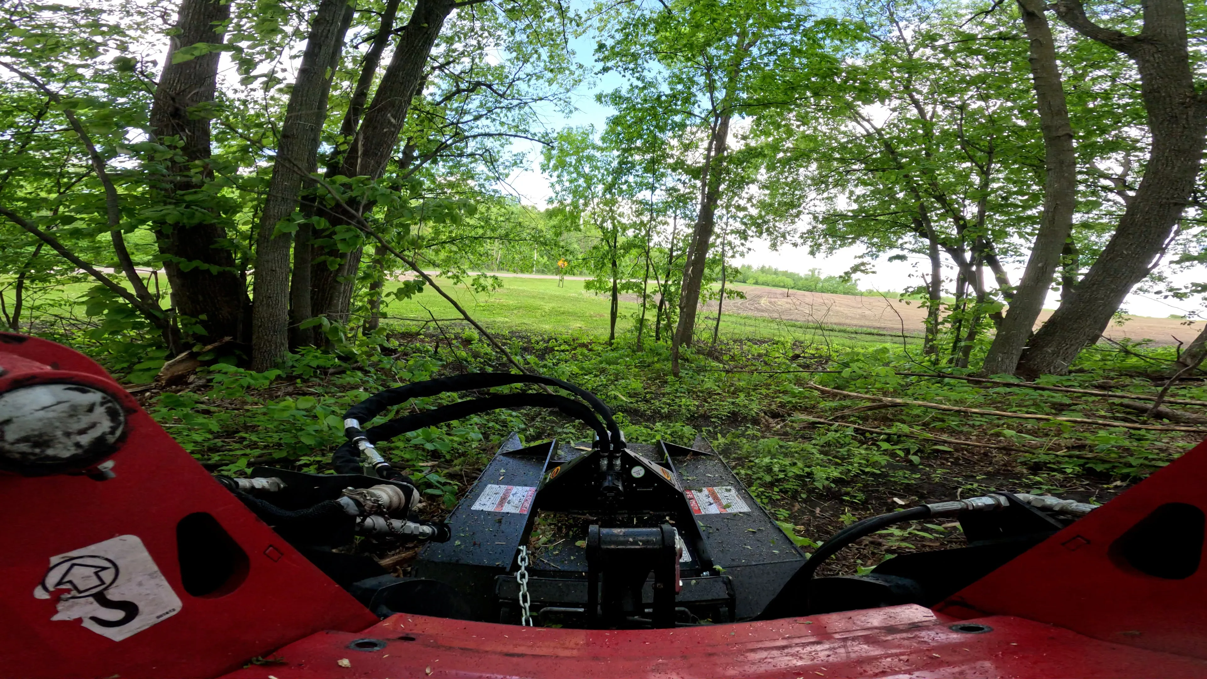 Industrial Mini Skid Steer Brush Cutter/Brush Mower- The Brush Buster Mini by Quick Attach