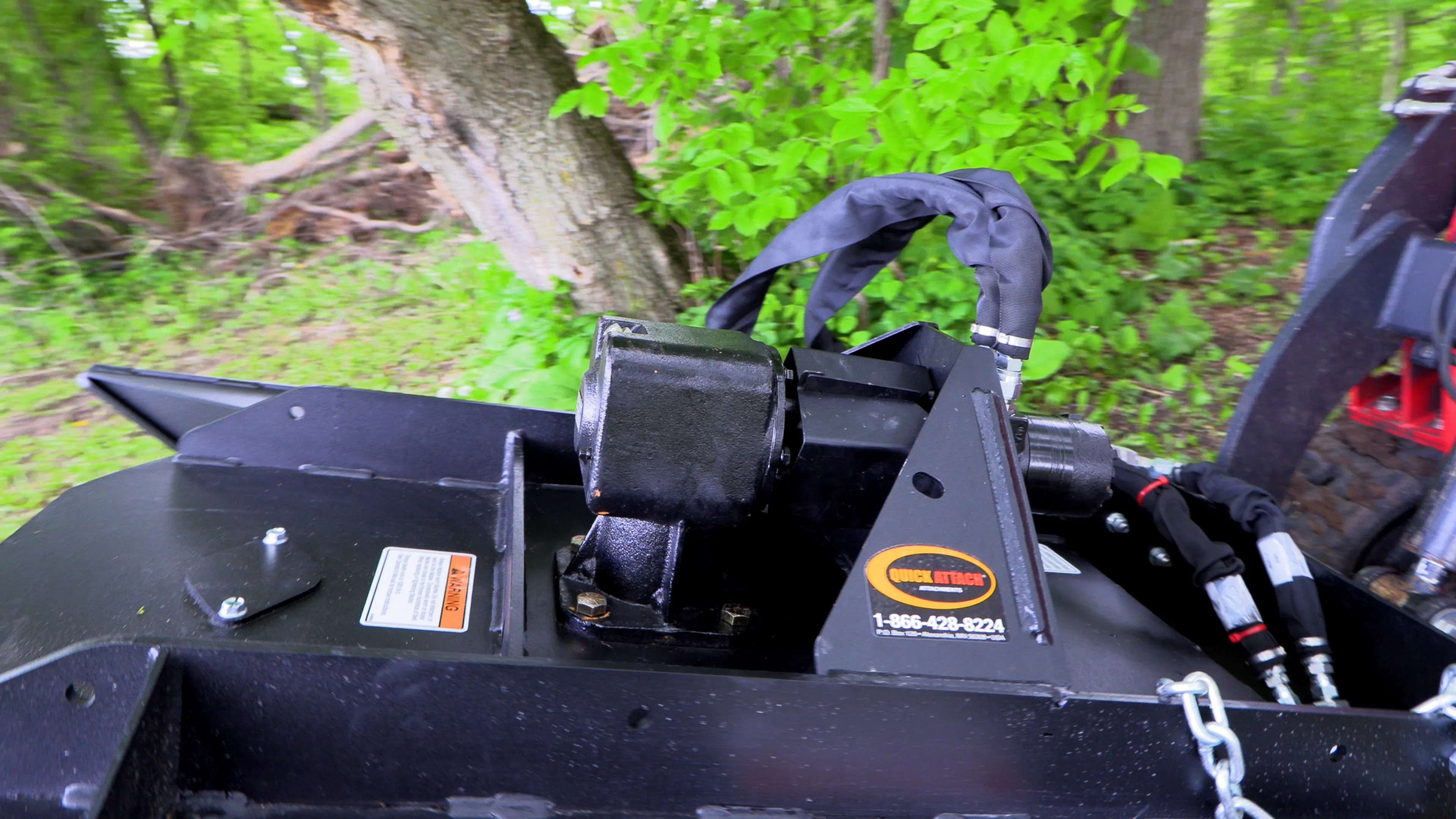 Industrial Mini Skid Steer Brush Cutter/Brush Mower- The Brush Buster Mini by Quick Attach