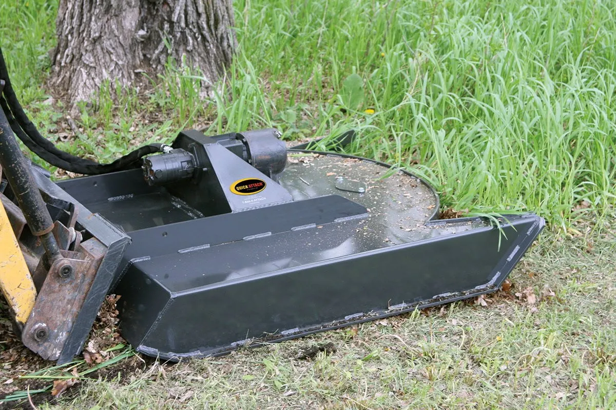 Industrial Mini Skid Steer Brush Cutter/Brush Mower- The Brush Buster Mini by Quick Attach